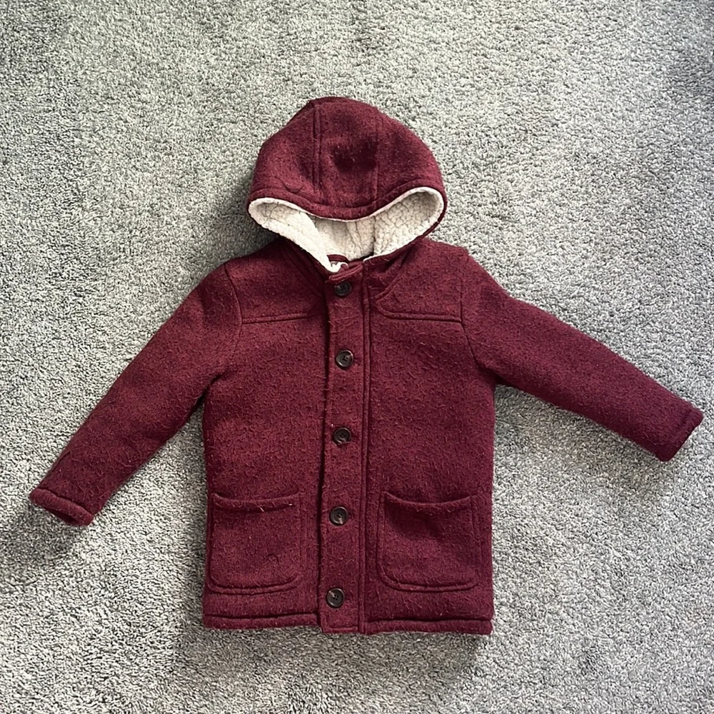 Old Navy | Maroon Button Front Winter Jacket